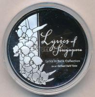Szingapúr 2009. "Szingapúr öröksége" jelzett Ag emlékérem, multicolor (20g/0.999/38,7mm) T...