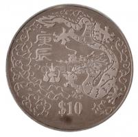 Szingapúr 2000. 10$ Cu-Ni "Sárkány éve" lezárt kapszulában, eredeti, sérült tokban T:PP
S...