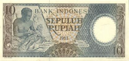 Indonézia 1961. 1R, 2 1/2R T:I + 1963. 10R T:I
