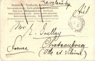 Román paraszt leány / Rumanisches Bauern Mädchen / Romanian peasant girl. TCV card (kissé ázott rész...