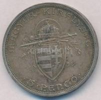 1938. 5P Ag "Szent István" T:2 patina, ph.
Adamo P8.1