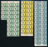 Sportegyesület tagsági bélyegek, 52 db