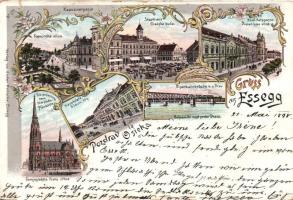 1898 Eszék Osijek Litho (win Riß)