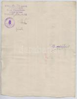 Budapest 1895. "A Lechner Rákosi Téglagyár-Részvénytársaság" részvénye 100Ft-ról, szárazpe...