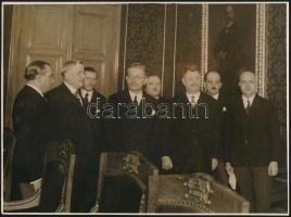 1931 Budapest, főpolgármester és jegyző választás. 5 db fotó 24x16 cm