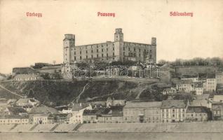 Pozsony, Pressburg, Bratislava; Várhegy. Kaufmann "Bediene dich allein" kiadása / Schlossberg / castle hill