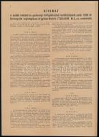 1939 Kivonat a zsidótörvényből a Budapesti Mérnöki Kamara két kiadványa. 8p