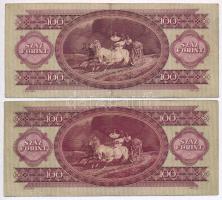 1949. 100Ft (2x) T:III 
Adamo F28