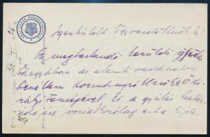 1932 Vál, A Váli járás főszolgabírája által küldött levél fejléces papíron
