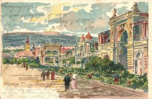 1900 Budapest I. Várbazár. Bruchsteiner és fia műintézet litho  (EK)