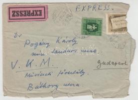 Ferenczy Béni (1890-1967) szobrászművész saját kézzel írt levele egy általa tervezett érem verési mu...