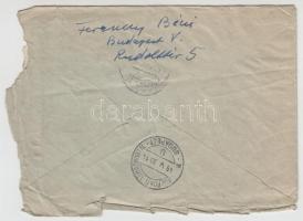 Ferenczy Béni (1890-1967) szobrászművész saját kézzel írt levele egy általa tervezett érem verési mu...