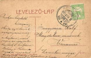 Apatelek, Mokra, Mocrea; Báró Solymossy Lajos kastély, kerékpár. W. L. Bp. 5408. Kiadja Ungár J. / c...