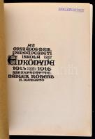 1916 Az Országos Magyar Királyi Iparművészeti Iskola Évkönyve 1915-1916. Szerk.: Nádler Róbert. Bp.,...