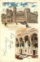 1899 Budapest V. Igazságügyi palota, belső. Kunstanstalt Kosmos S. IX. Kiadja Vidéki Félix, litho