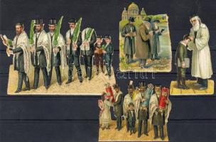 4 db szines litho képecske / 4 Obladen, color Litho