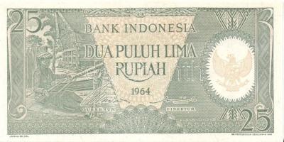 Indonézia 1964. 1s, 5s, 10s, 25s, 50s, 25R, 50R T:I