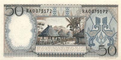 Indonézia 1964. 1s, 5s, 10s, 25s, 50s, 25R, 50R T:I