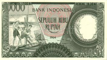 Indonézia 1964. 10.000R T:I