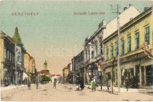 Keszthely, Kossuth Lajos utca, Berger Rezső üzlete. Mérei Ignác kiadása