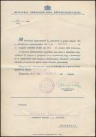 1939 Karafiáth Jenő Budapest főpolgármesterének aláírása kinevezésen