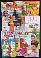 23 modern újság 1. évfolyamának 1. száma (Vegalife, Mini Diana, Beau Monde, Meglepetés, Nász, stb.)