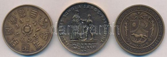 3db-os Br emlékérem tétel, benne 1979. "Magyar Éremgyűjtők Egyesülete" + 1981. "Rákóc...