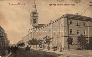 Szatmárnémeti, Satu Mare; Irgalmas Nővérek háza, zárda, utcakép, üzlet. No. 236. / nunnery, street view, shop (EK)