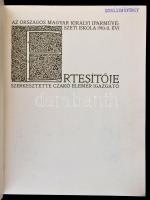 1911 Az Országos Magyar Királyi Iparművészeti Iskola 1910-1911. évi értesítője. Szerk.: Czakó Elemér...