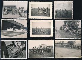 cca 1940-1944 II. világháború, magyar katonai ejtőernyős fotók 34 db / Hungarian military parachute ...