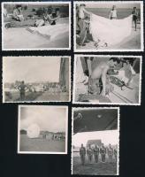 cca 1940-1944 II. világháború, magyar katonai ejtőernyős fotók 34 db / Hungarian military parachute ...