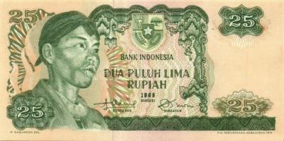 Indonézia 1968. 1R, 2 1/2R, 5R, 25R T:I