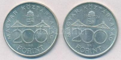 1994. 200Ft Ag "Deák" (2x) T:2