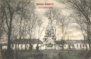 1910 Gödöllő, Ferencz József tér, Szentháromság szobor (EK)