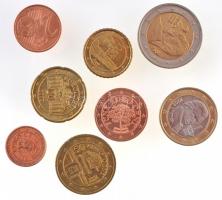 Ausztria 2002-2008. 1c-2E (8xklf) forgalmi sor T:1-,2 Austria 2002-2008. 1 Cent - 2 Euro (8xdiff) coin set C:AU,XF