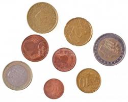 Hollandia 1999-2004. 1c-2E (8xklf) forgalmi sor T:2 Netherlands 1999-2004. 1 Cent - 2 Euro (8xdiff) coin set C:XF