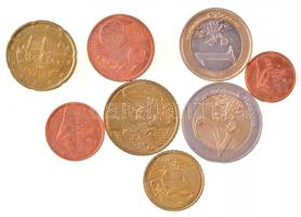 Szlovákia 2009. 1c-2E (8xklf) forgalmi sor T:2 Szlovákia 2009. 1 Cent - 2 Euro (8xdiff) coin set C:XF