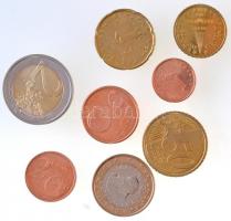 Szlovénia 2007. 1c-2E (8xklf) forgalmi sor T:2 Szlovenia 2007. 1 Cent - 2 Euro (8xdiff) coin set C:XF