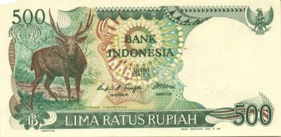 Indonézia 1984-88. 100R, 500R (2x) 2klf papíron, 1000R, 5000R, 10.000R teljes sor!  T:I