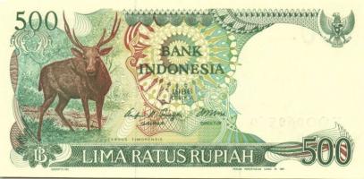 Indonézia 1984-88. 100R, 500R (2x) 2klf papíron, 1000R, 5000R, 10.000R teljes sor!  T:I