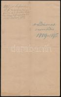 1889 Komárom, A szendi uradalmi birtok vadászati jogának bérbeadása Konkoly-Thege Lajos részére, 7+2...