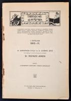 1911-1924 Turistaság és alpinizmus 7 száma. Szerk.: Dr. Vigyázó János, Dr. Komarnicki Gyula, Hensch ...