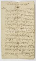 1828 A Balaton lecsapolásának módjáról és hasznáról szóló kézirat. 4 beírt oldal