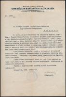1939 Országos Széchenyi könyvtár Komjáthy Ernő kiállítással kapcsolatos levél