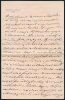 1879 Szabadelvű pártkör fejléces levélpapíron levél