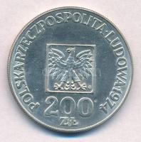 Lengyelország 1974. 200Zl Ag "A Lengyel Népköztársaság 30. évfordulója" T:1-
Poland 1974....