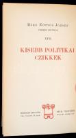 Báró Eötvös József Összes Munkái XVI-XVIII: 
XVI.: A Nemzetiségi kérdés. 
XVII.: Kisebb politikai ...