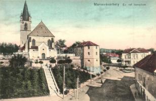 Marosvásárhely, Targu Mures; Református templom. Porjes S. Sándor kiadása / church