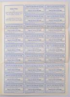 Budapest 1938. "Szeged-Csanádi Vasut Részvénytársaság" tíz részvénye összesen 500P-ről, ma...