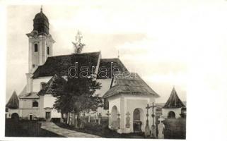 Gyergyószentmiklós, Gheorgheni; Az 1730. évben épült örmény szertartású római katolikus templom / Armenian Catholic church built in 1730. (ferdén vágott / slant cut)